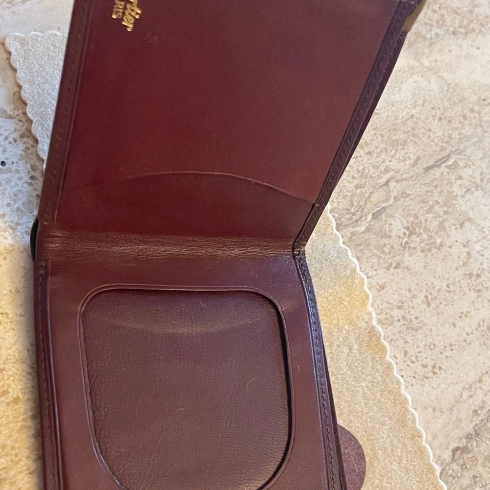 Cartier VINTAGE must de Cartier Paris Leather Business Credit Card Photo Holder - Picture 6 of 14